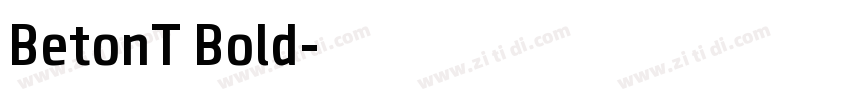 BetonT Bold字体转换